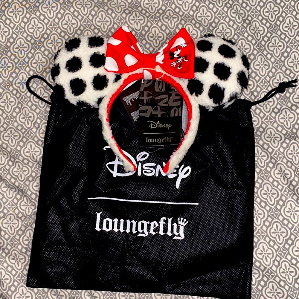 Minnie Mouse Rocks the Dots Classic Sherpa Ear Headband